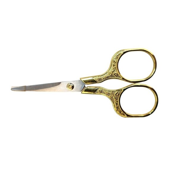 Stainless Steel 5" Embroidery Sewing Scissors With Intricate Design Gold-Silver - Picture 2 of 7